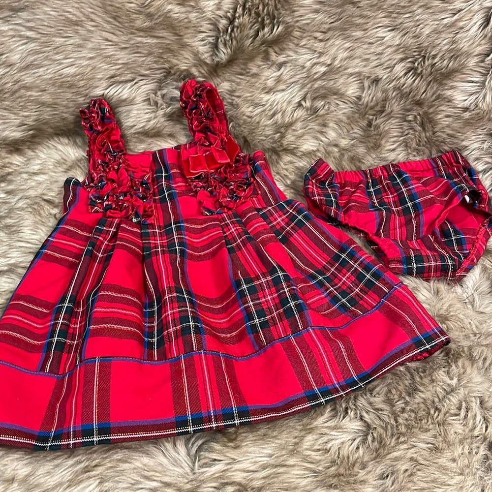 Red and blue plaid - 18m